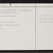 Skelpick, Long, NC75NW 7, Ordnance Survey index card, page number 2, Verso
