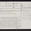 Skelpick, NC75NW 8, Ordnance Survey index card, page number 1, Recto