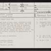 Skelpick Lodge, NC75NW 10, Ordnance Survey index card, page number 1, Recto
