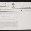 Lochan Dugh Skelpick, NC75NW 45, Ordnance Survey index card, page number 1, Recto