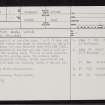 Skelpick Burn Wood, NC75SE 1, Ordnance Survey index card, page number 1, Recto