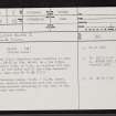 Skelpick Burn, NC75SW 1, Ordnance Survey index card, page number 1, Recto
