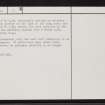 Loch Ma Naire, NC75SW 5, Ordnance Survey index card, page number 2, Verso