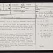 Carnachy, NC75SW 10, Ordnance Survey index card, page number 1, Recto