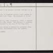 Achanellan Burn, NC75SW 13, Ordnance Survey index card, page number 2, Verso