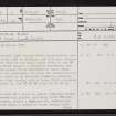 Armadale Burn, NC76SE 4, Ordnance Survey index card, page number 1, Recto