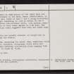 Swordly, NC76SW 9, Ordnance Survey index card, page number 2, Verso