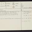Cai Dun, NC76SW 18, Ordnance Survey index card, page number 1, Recto