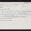 Kirtomy, NC76SW 41, Ordnance Survey index card, Recto