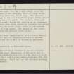 Allt Nam Ban, NC80NE 4, Ordnance Survey index card, page number 2, Verso