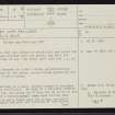 Eilean Nam Faoileag, NC80NE 8, Ordnance Survey index card, page number 1, Recto
