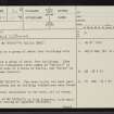 Killin, NC80NE 20, Ordnance Survey index card, page number 1, Recto