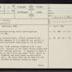 Loch Brora, NC80NE 21, Ordnance Survey index card, page number 1, Recto