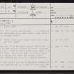 Kilchaumkill, NC80NE 34, Ordnance Survey index card, page number 1, Recto