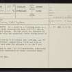 Killin, NC80NE 35, Ordnance Survey index card, page number 1, Recto
