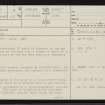 Kilbruar, NC80NW 4, Ordnance Survey index card, page number 1, Recto