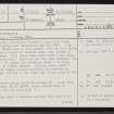 Gordonbush, NC80NW 14, Ordnance Survey index card, page number 1, Recto