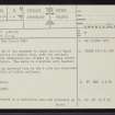 Uppat Wood, NC80SE 6, Ordnance Survey index card, page number 1, Recto