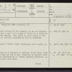 Clayside, NC80SE 7, Ordnance Survey index card, page number 1, Recto