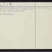 An Dam, NC80SE 11, Ordnance Survey index card, page number 2, Verso