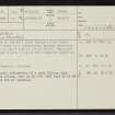 Dunrobin, NC80SE 20, Ordnance Survey index card, page number 1, Recto