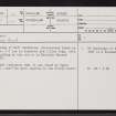 Uppat, NC80SE 36, Ordnance Survey index card, page number 1, Recto