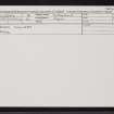 Brora Colliery, NC80SE 44, Ordnance Survey index card, Recto
