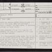 Dunrobin Park, NC80SW 5, Ordnance Survey index card, page number 1, Recto