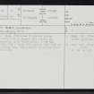 Dairy Park, Dunrobin, NC80SW 17, Ordnance Survey index card, page number 1, Recto
