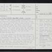 Dunrobin, NC80SW 24, Ordnance Survey index card, page number 1, Recto