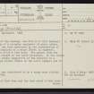 Ascoile, NC81SW 4, Ordnance Survey index card, page number 1, Recto