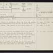 Ascoile, NC81SW 8, Ordnance Survey index card, page number 1, Recto