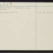 Ascoile, NC81SW 8, Ordnance Survey index card, page number 2, Verso
