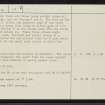 Allt A' Mhuilinn, NC81SW 19, Ordnance Survey index card, page number 2, Verso