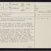 Loch Mhuilinn, NC81SW 32, Ordnance Survey index card, page number 1, Recto