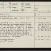 Kinbrace Hill, NC82NE 2, Ordnance Survey index card, page number 1, Recto