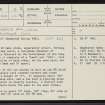 Kinbrace Hill, NC82NE 3, Ordnance Survey index card, page number 1, Recto