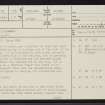 Dalcharn, NC82NE 13, Ordnance Survey index card, page number 1, Recto