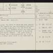 Altanduin, NC82NW 4, Ordnance Survey index card, page number 1, Recto