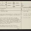 Ceannabhaid, NC82NW 9, Ordnance Survey index card, page number 1, Recto