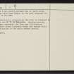 Auchnasheenish, NC82NW 11, Ordnance Survey index card, page number 2, Verso