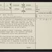 Allt An Duin, NC82NW 16, Ordnance Survey index card, page number 1, Recto