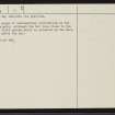 Allt An Duin, NC82NW 16, Ordnance Survey index card, page number 2, Verso