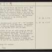 Learable, NC82SE 9, Ordnance Survey index card, page number 2, Verso