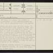 Askaig, NC82SE 17, Ordnance Survey index card, page number 1, Recto