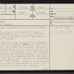 Askaig, NC82SE 18, Ordnance Survey index card, page number 1, Recto