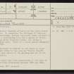 Tuarie Burn, NC82SW 9, Ordnance Survey index card, page number 1, Recto