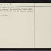 An Lon, NC83SW 19, Ordnance Survey index card, page number 2, Verso