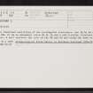 Forsinard, NC84SE 10, Ordnance Survey index card, Recto