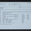 Forsinard, NC84SE 10, Ordnance Survey index card, Recto
